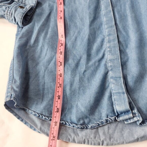 Lulus Women's XS Chambray Shirt Dress - Picture 7 of 8